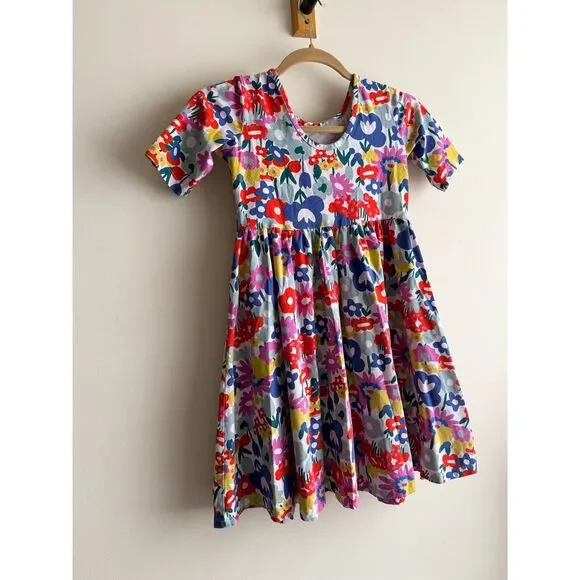 Hanna Anderson ¾ sleeve Skater Twirl Floral dress (Girls 10) - Picture 2 of 4